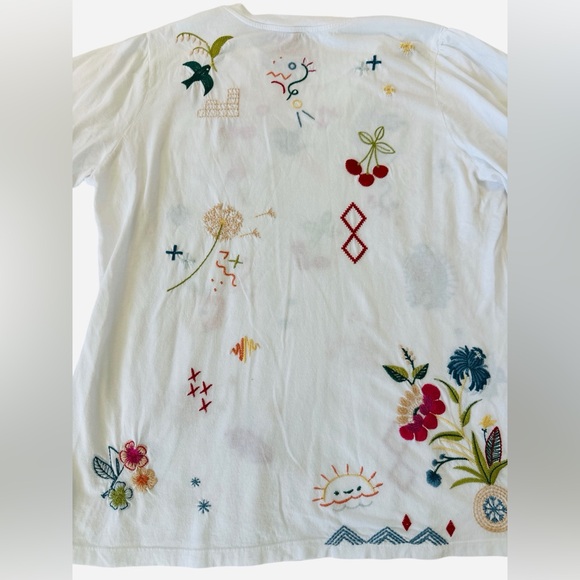 Johnny Was Cleo Short Puff Sleeve Tee - Picture 9 of 12